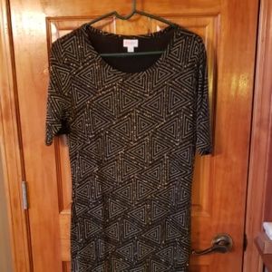 LULAROE ELEGANT DRESS SIZE L JULIA